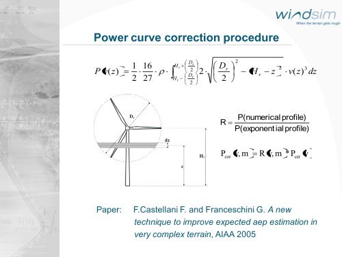 On the Sensitivity of Numerical Wind Field Modeling - WindSim