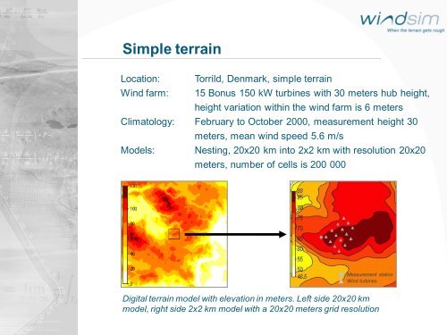 On the Sensitivity of Numerical Wind Field Modeling - WindSim