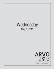 Wednesday - ARVO