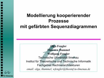 Sequenzdiagramme - TU Ilmenau