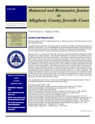 Allegheny County Juvenile Court Report Card for 2002
