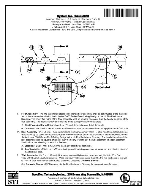 Hw D 0086 Sti Specified Technologies Inc