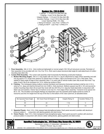 CW-S-2044 - STI - Specified Technologies Inc