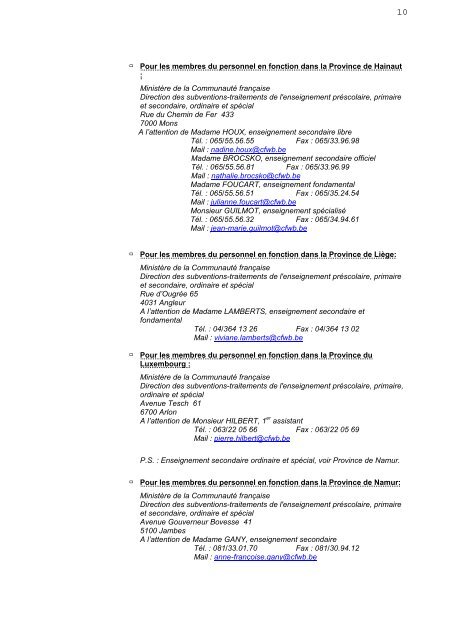 Circulaire 2921_20090515091053.pdf - Enseignement en ...