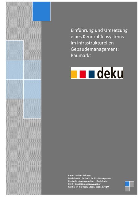 âNeue Wege gehenâ als PDF - DEKU Dienstleistungen GmbH