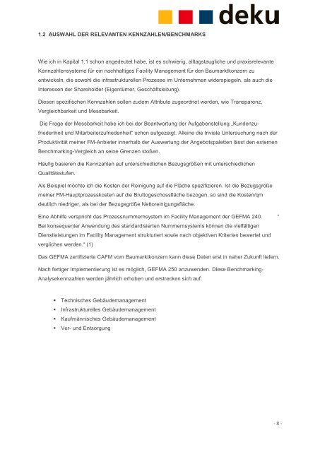 âNeue Wege gehenâ als PDF - DEKU Dienstleistungen GmbH