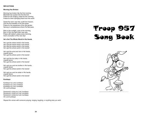 Troop 957 Song Book - Troop 350!