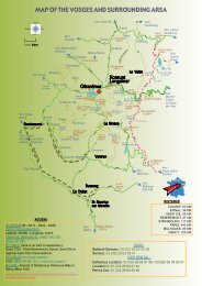 Map of the Vosges and surrounding area - Office du tourisme de ...