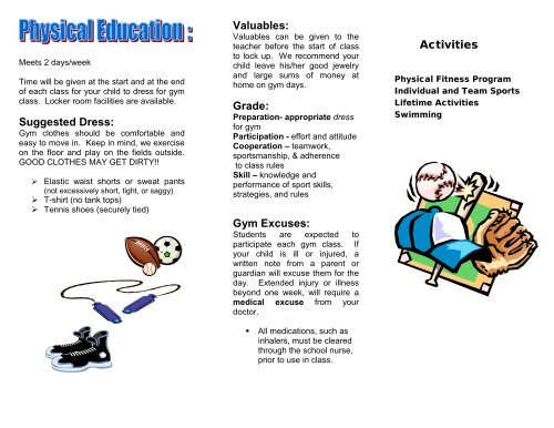 Middle School Physical Education
