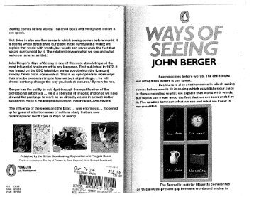 ways of seeing by john berger ways of seeing by john berger