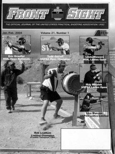 Jan./Feb. 2004 Volume 21, Number 1 - uspsa