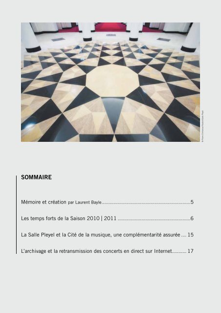 DOSSIER DE PRESSE - Salle Pleyel