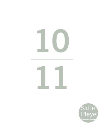MARS 11 - Salle Pleyel