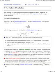 5. The Student t Distribution