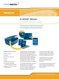 D SCAN® Master - Cross Match Technologies
