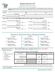 Registration for LiF Provide 1st, 2nd, & 3rd ... - Sts. Simon & Jude