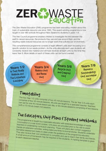 Timetabling The Educators, Unit Plans & Student Workbooks
