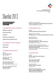 Webmagazin - Deutscher Preis fÃ¼r Onlinekommunikation 2013