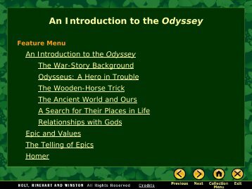 An Introduction to the Odyssey - EZWebSite