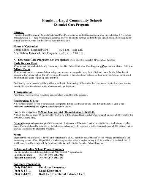 Frankton Lapel Community Schools Frankton Lapel Community Schools