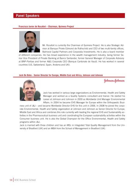 Panel Speakers - IESE Blog Community - IESE Business School