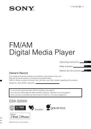 FM/AM Digital Media Player - Sony