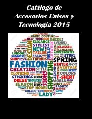 Catálogo de Accesorios Unisex y Tecnología 2015