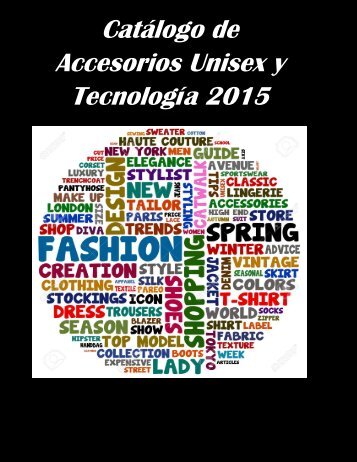 Catálogo de Accesorios Unisex y Tecnología 2015