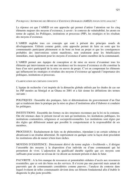 RAPPORT GENERAL DE L'ATELIER ... - Nefisco.org