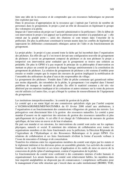 RAPPORT GENERAL DE L'ATELIER ... - Nefisco.org