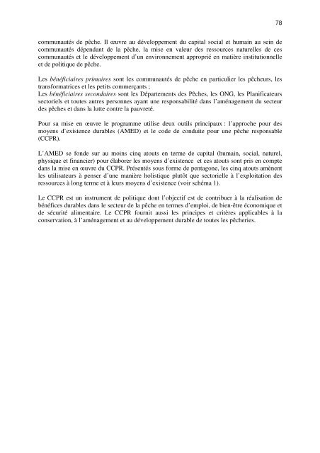 RAPPORT GENERAL DE L'ATELIER ... - Nefisco.org