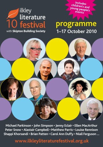 programme - Ilkley Literature Festival