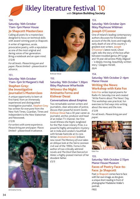 programme - Ilkley Literature Festival