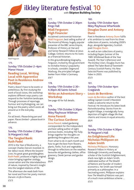 programme - Ilkley Literature Festival