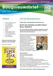 Boognieuwsbrief maart 2011 - Boog Nederland