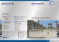 Data sheet Blast resistant portable building - Drehtainer.com