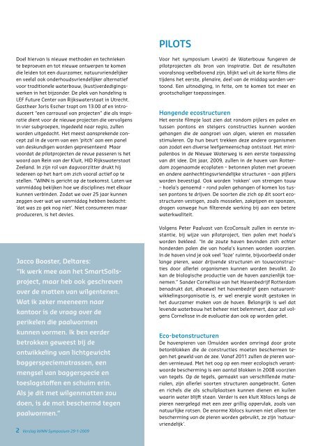 Verslag Levende Waterbouw symposium (brochure) - Innoveren met ...