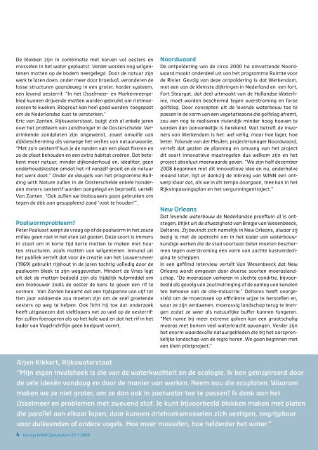 Verslag Levende Waterbouw symposium (brochure) - Innoveren met ...