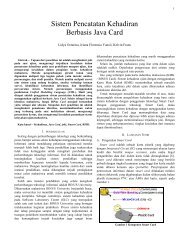 Sistem Pencatatan Kehadiran Berbasis Java Card