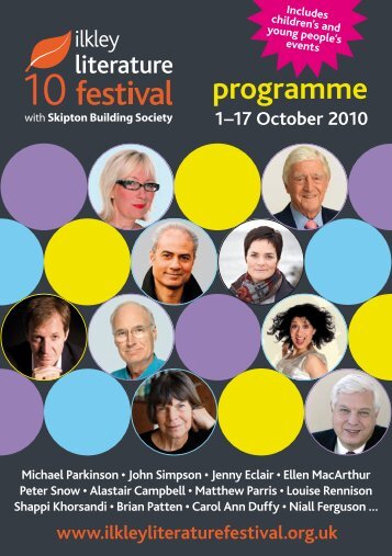 the Ilkley Literature Festival programme