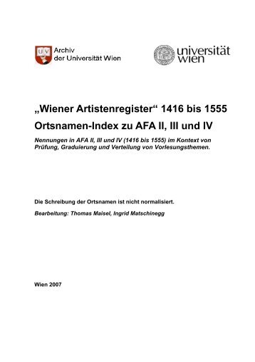 AFA Ortsnamenindex.pdf - Universität Wien