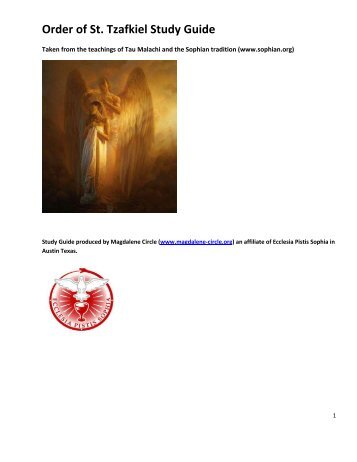 Order of St. Tzafkiel Study Guide - Magdalene Circle