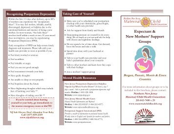 NNJMCHC New Moms Support Group Brochure ... - City of Englewood