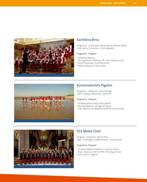 European Choir Games 2015 - Program Book