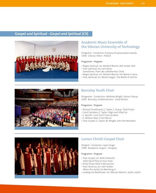 European Choir Games 2015 - Program Book