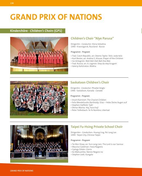 European Choir Games 2015 - Program Book