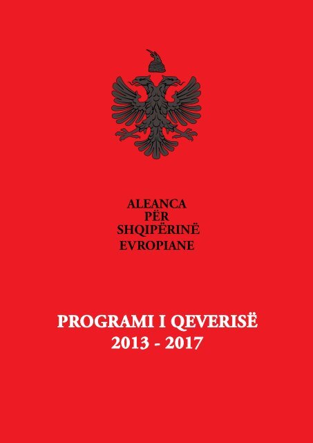 programi i qeverise per vitet 2013 - 2017