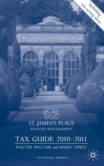 St James's Place Tax Guide 2010-2011 - AL-Tax