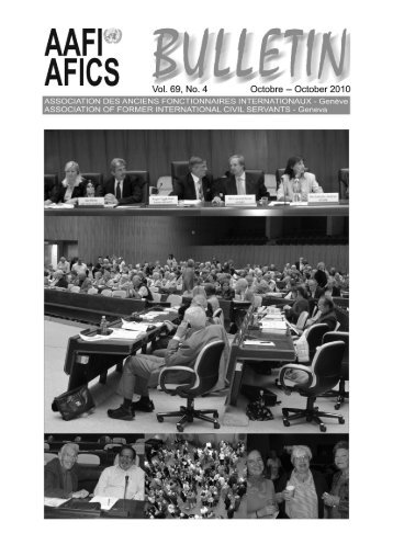 VOL. 69, NO. 4 Octobre -- October 2010 - aafi-afics - UNOG