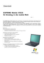 Datenblatt ESPRIMO Mobile V5535 Ihr Einstieg ... - Many Electronics